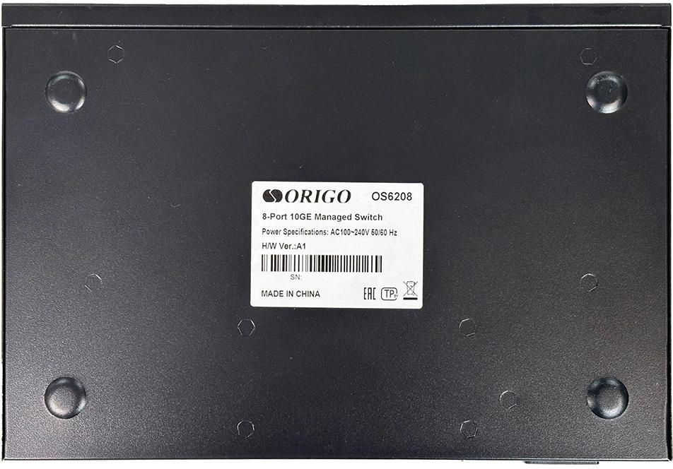 Коммутатор Origo OS6208 OS6208/A1A (L2) 8x10Гбит/с управляемый