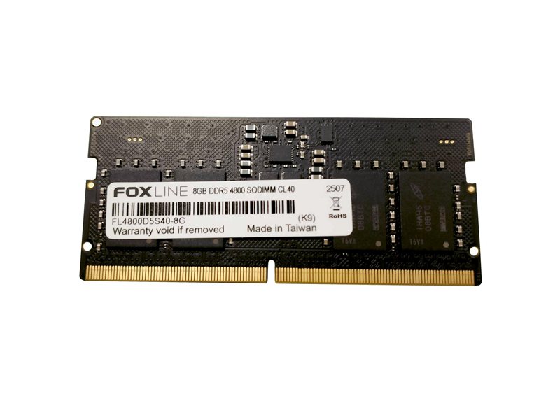 Foxline DDR5 SODIMM 8GB 4800 CL40 FL4800D5S40-8G