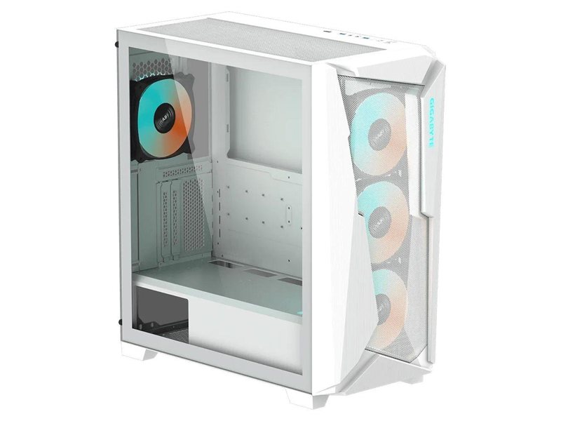 Корпус Gigabyte C301 Glass White MidTower, ATX, USB-C x1, USB3.0 x2, Audio I/O, GPU:400mm, Black, TG