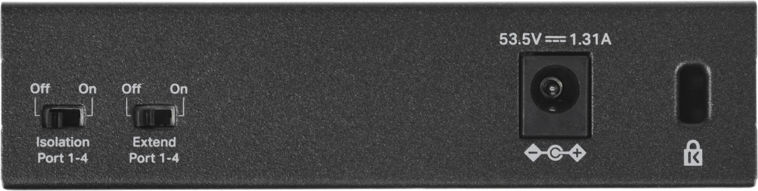 Коммутатор Mercusys MS105GP (L2) 5x1Гбит/с 4PoE+ 65W неуправляемый