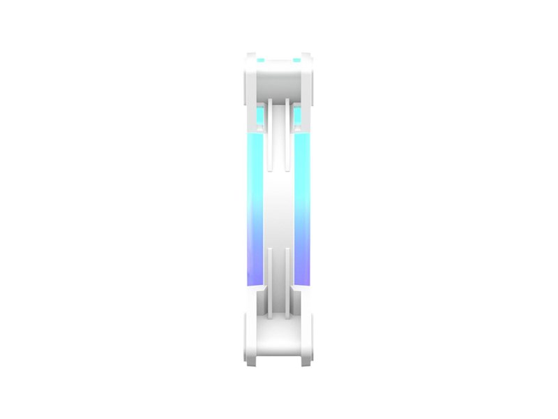 Кулер для корпуса/ Case Cooler PCCooler F3 T120 ARGB WH (120x120x25mm, 4-pin PWM, ARGB, 46CFM, 21.6dBA, 1800RPM, White)