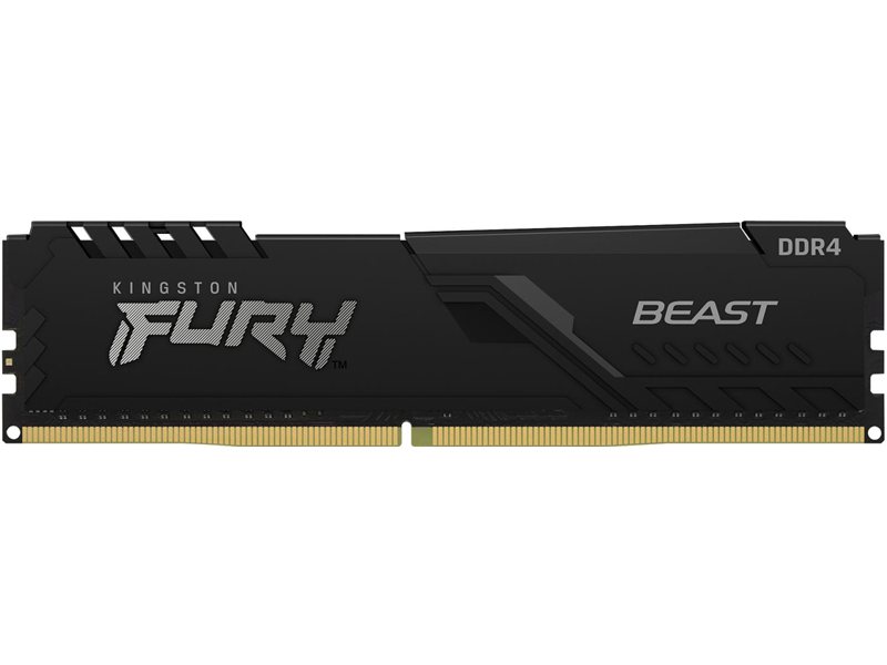 Модуль памяти Kingston FURY Beast Black Gaming Memory KF436C17BB/8 8GB DDR4 3600 DIMM Non-ECC, CL17, 1.35V, 1Gx8, RTL {25} (319798)