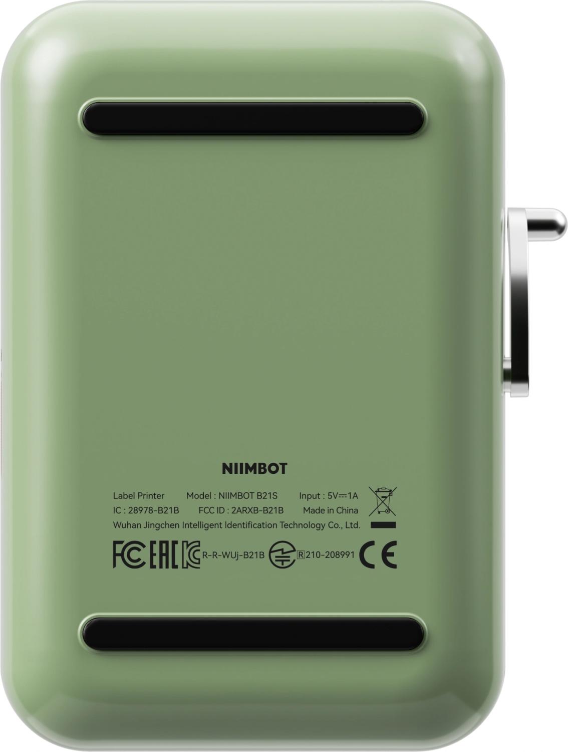 Термопринтер Niimbot B21S (1746725) 203dpi 60мм/с/USB/BT для печ.этик. зеленый