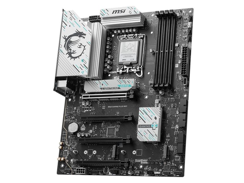 Материнская плата MSI B860 GAMING PLUS WIFI Soc-1851 Intel B860 4xDDR5 ATX AC`97 8ch(7.1) 5Gigabit RAID+HDMI+DP