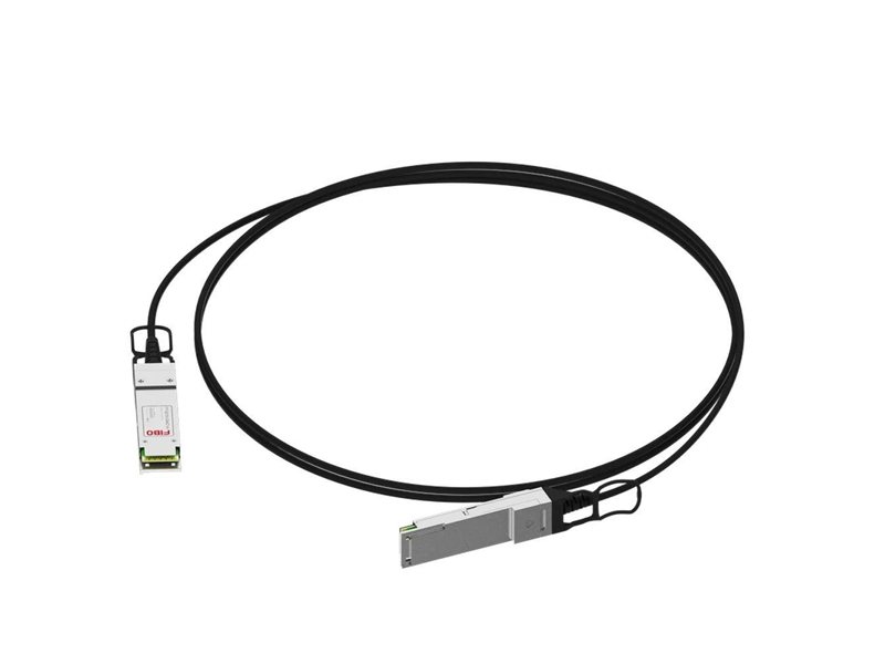 Кабель FIBO FT-Q100-DAC1m QSFP28 DAC модуль, кабель медный Belden, 1 метр