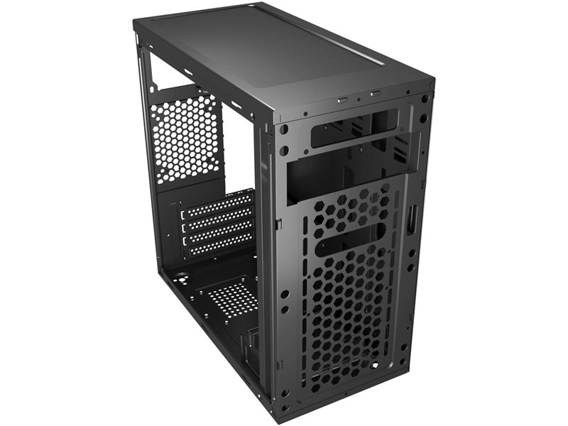 Корпус Digma DCC-MN306 черный без БП mATX 1x80mm 1x92mm 2x120mm 2xUSB2.0 1xUSB3.0 audio