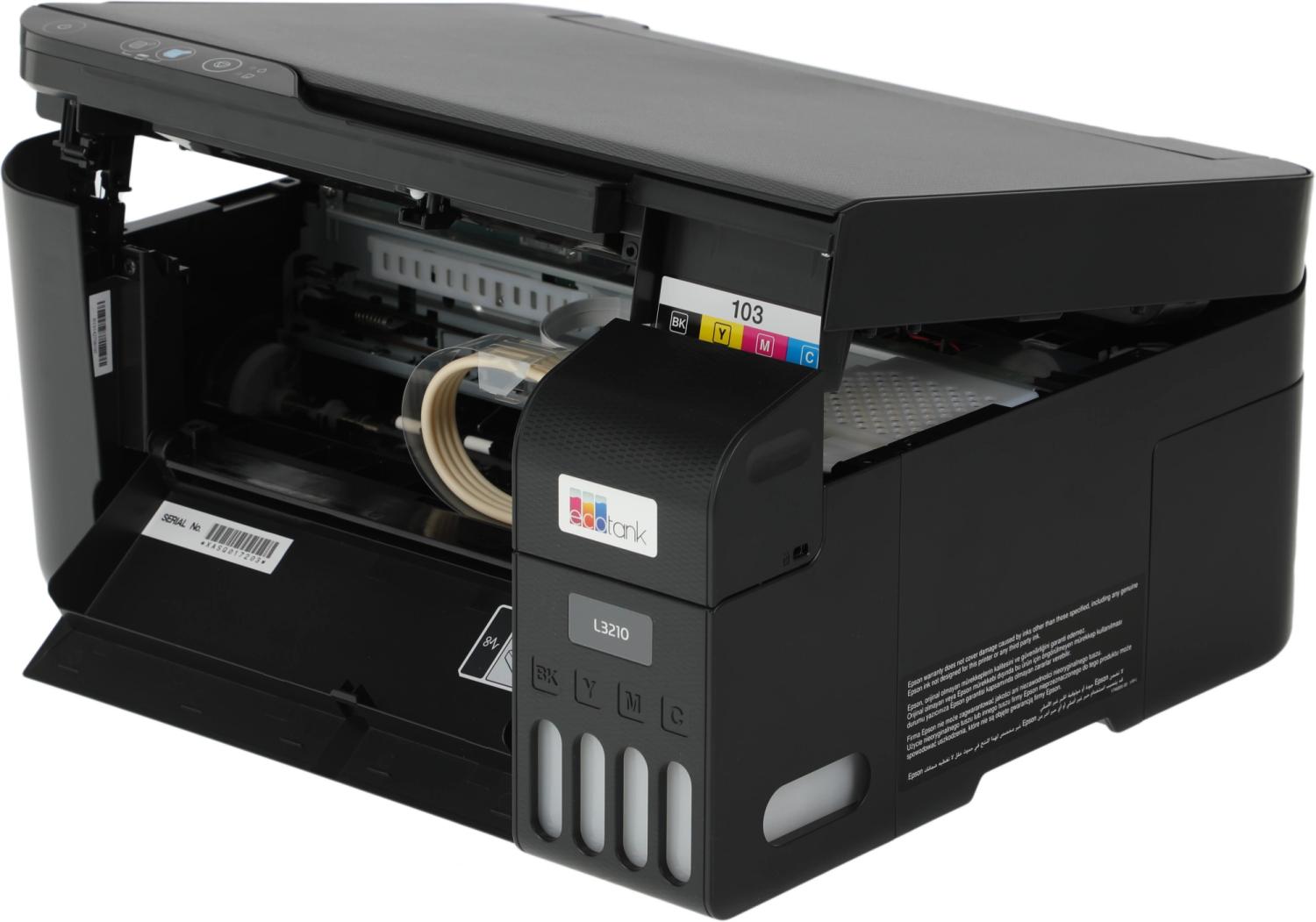 МФУ струйный Epson EcoTank L3210 (103) (C11CJ68405/C11CJ68403) A4 черный