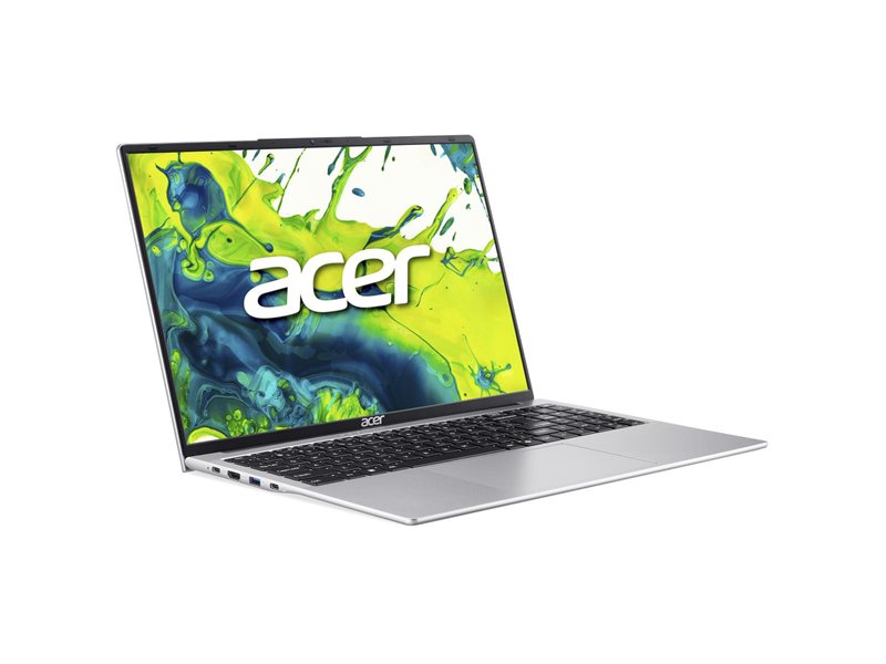 Ноутбук/ ACER Aspire Lite AL16-54P-586N 16"(1920x1200 (матовый) IPS)/Intel Core i5 1334U(1.3Ghz)/16384Mb/512PCISSDGb/noDVD/Int:Intel HD/Cam/BT/WiFi/50WHr/war 1y/1.5kg/Silver/NoOS