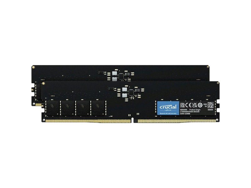 Модуль памяти Crucial 2*16 GB (KIT)  Crucial DDR5 4800 DIMM Classic Desktop Non-ECC, CL40, 1.1V, SRx8, 
