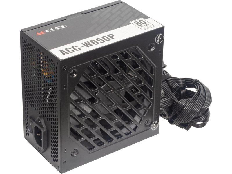 Блок питания Accord ATX 650W ACC-W650P 80+ white (20+4pin) APFC 120mm fan 6xSATA RTL