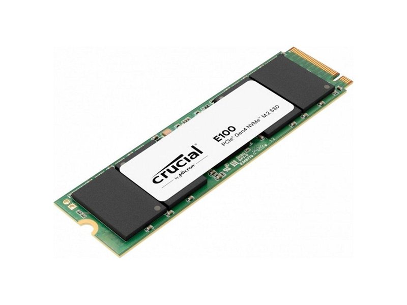 Твердотельный накопитель SSD Crucial E100, 480Gb, M.2 2280, PCIe 4.0 x4, NVMe, R/W 4700/2500
