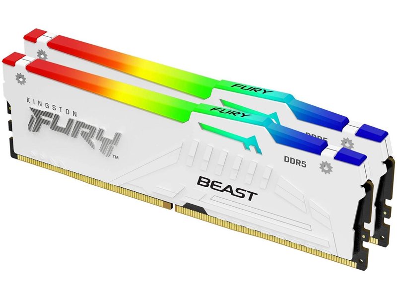 Память DDR5 2x32GB 6000MHz Kingston KF560C30BWEAK2-64 Fury Beast RGB RTL Gaming PC5-48000 CL30 DIMM UDIMM 288-pin 1.4В kit single rank с радиатором Ret