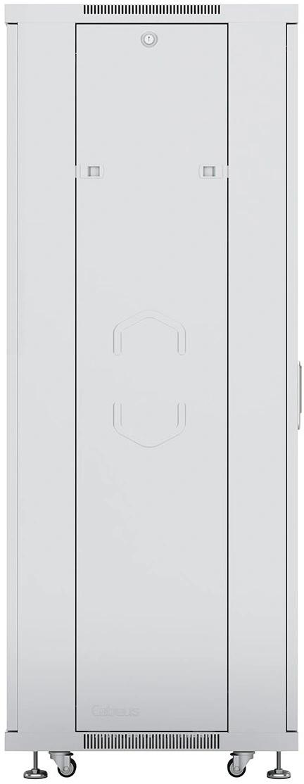 Шкаф серверный Cabeus (ND-05C-42U80/100) напольный 42U 800x1000мм пер.дв.перфор. задн.дв.перфор. 800кг серый 900мм 132кг 220град. 2055мм IP20 сталь