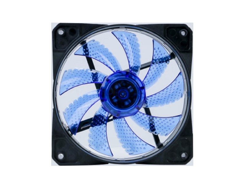 Вентилятор Digma DFAN-LED-BLUE RGB 120мм черный 3-pin 4-pin (Molex) Ret