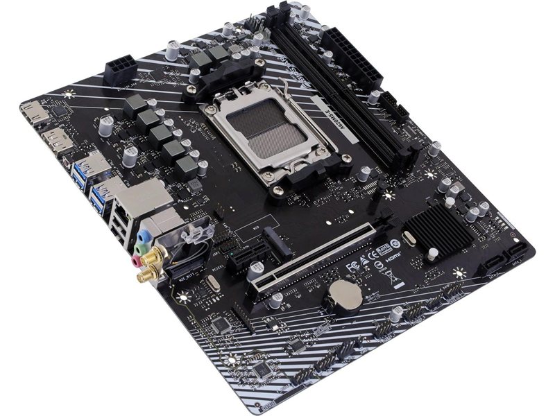 Материнская плата Biostar A620MS-E Socket AM5 AMD A620A 2xDDR5 mATX AC`97 8ch(7.1) GbLAN RAID+HDMI+DP