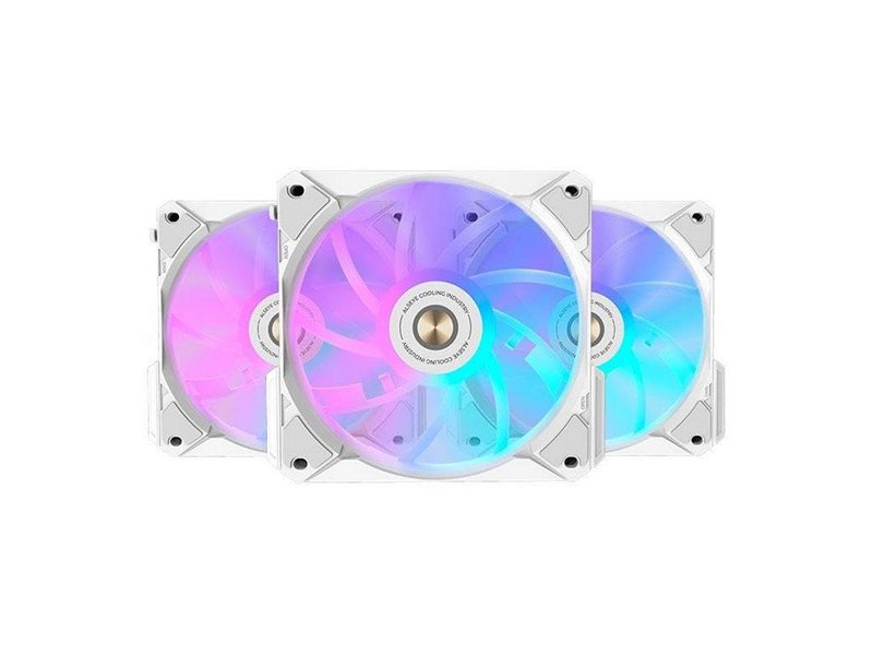 Вентилятор в корпус ALSEYE COOLING FAN i12W-K3 White Dimensions: 120 x 120 x 25mmVoltage: DC 12VCurrent: 0.21AFan Speed :800-1800±10%Max. Air Flow: 31.18-73.92CFMMax. Air Pressure: 0.56-2.1mmH20Max. Noise: 20-33.2dBABearing Type : FDB BearingLife Expectan