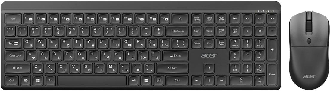 Клавиатура + мышь Acer OCC502 клав:черный мышь:черный USB беспроводная Multimedia (ZL.ACC11.00J)