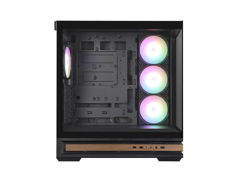 корпус ZALMAN P40 NAMU, ATX, BLACK, WINDOW, WOODEN ELEMENTS, 2xCombo(2.5” or 3.5”), 1xUSB TYPE-C, 2xUSB3.0, SIDE 3x120mm ARGB, REAR 1x120mm ARGB