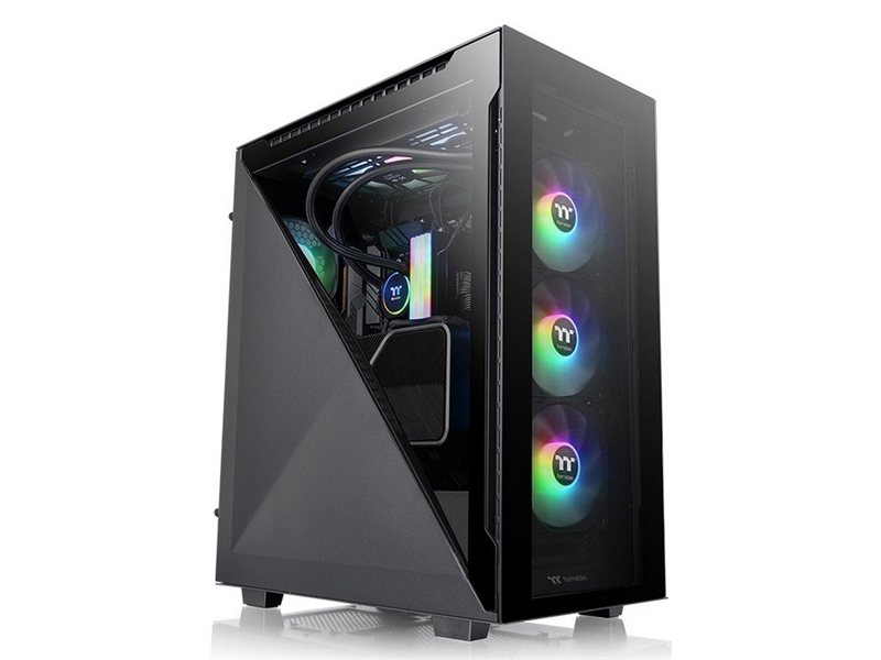 Корпус Thermaltake Divider 500 TG ARGB CA-1T4-00M1WN-01 Black/Win/SPCC/Tempered Glass*4/120mm ARGB Fan*3/120mm CA-1T4-00M1WN-01 Standard Fan*1 (527880)