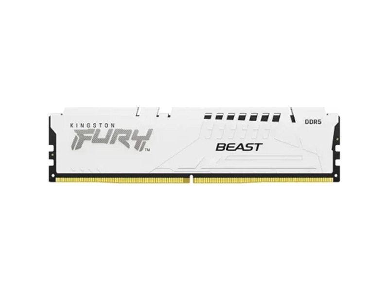 Память DDR5 32GB 6000MHz Kingston KF560C36BWE-32 Fury Beast White Expo RTL Gaming PC5-48000 CL36 DIMM 288-pin 1.35В dual rank с радиатором Ret
