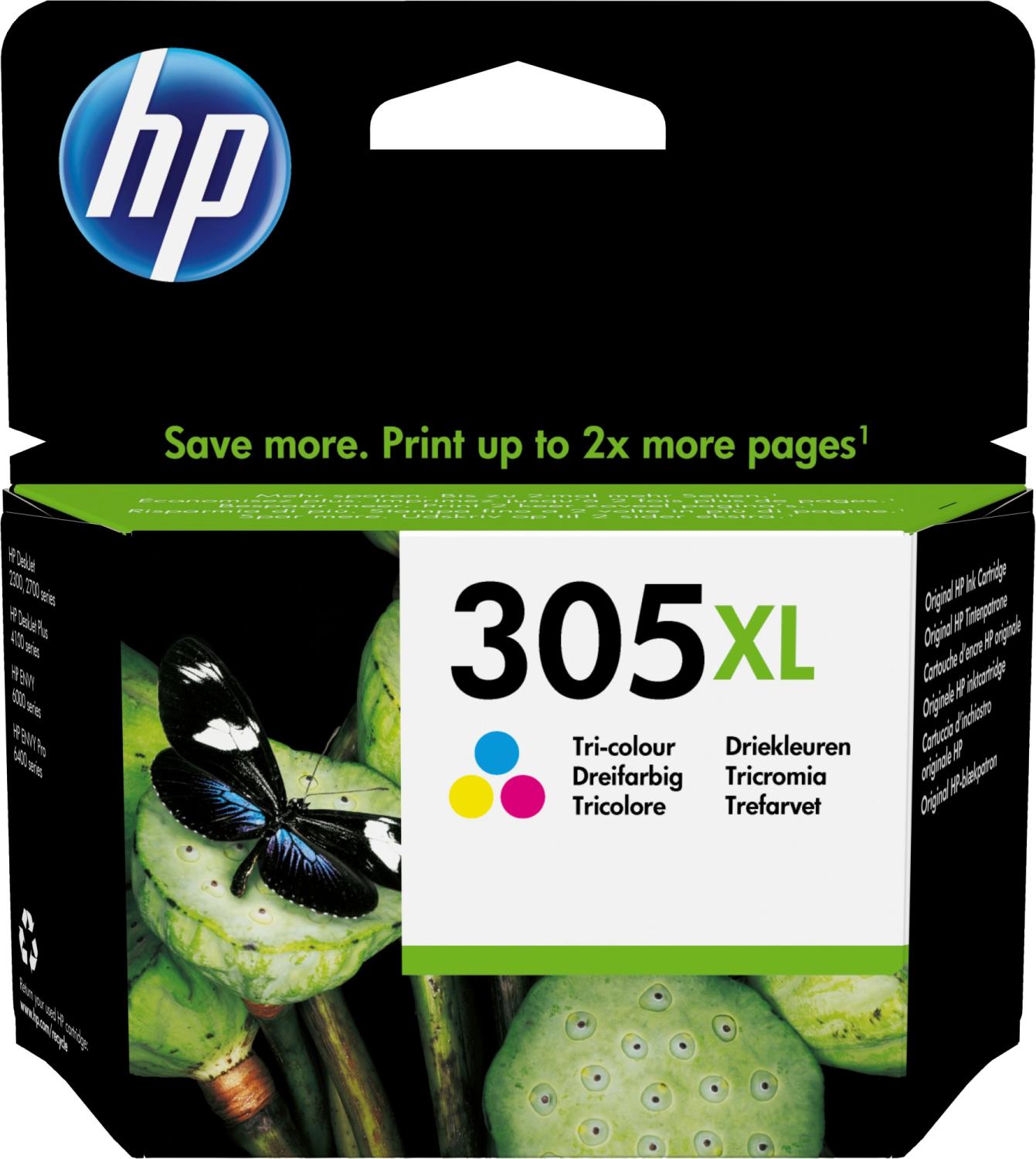 Картридж струйный HP 305XL 3YM63AE многоцветный печ.гол.в компл. (200стр.) (5мл) для HP DJ 2320/2710/2720