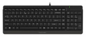 Клавиатура A4Tech FK15 черный USB (FK15 BLACK) кабель 1.5м