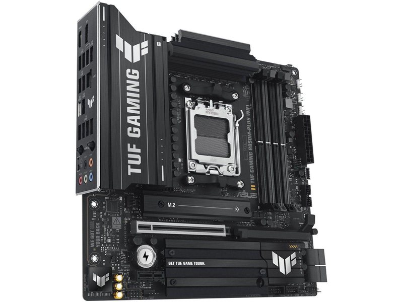 Материнская плата ASUS TUF GAMING B850M-PLUS WIFI AM5 mATX 4xDDR5 PCIEx16 PCIEx1 3xM.2 USB-C DP HDMI 2.5GLAN Wi-Fi 6Е