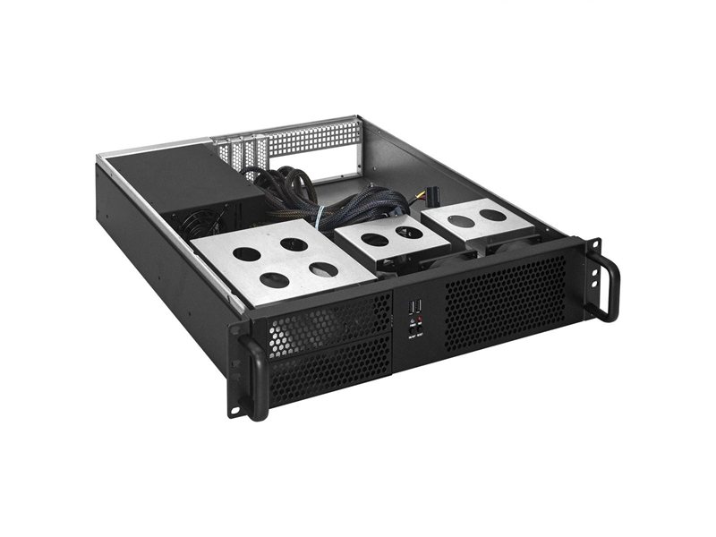 Exegate EX264960RUS Серверный корпус Exegate Pro 2U390-04 <RM 19", высота 2U, глубина 390, БП 700ADS, USB>