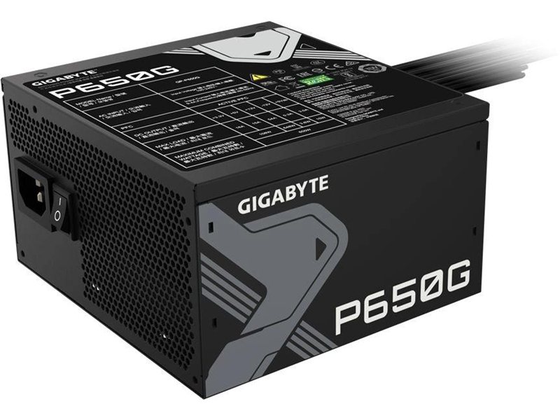 Блок питания Gigabyte ATX 650W GP-P650G PG5 80+ gold (20+4pin) APFC 120mm fan 6xSATA RTL