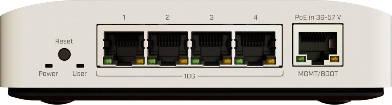 Коммутатор MikroTik CRS304-4XG-IN 1x1Гбит/с 4x10Гбит/с 1PoE управляемый