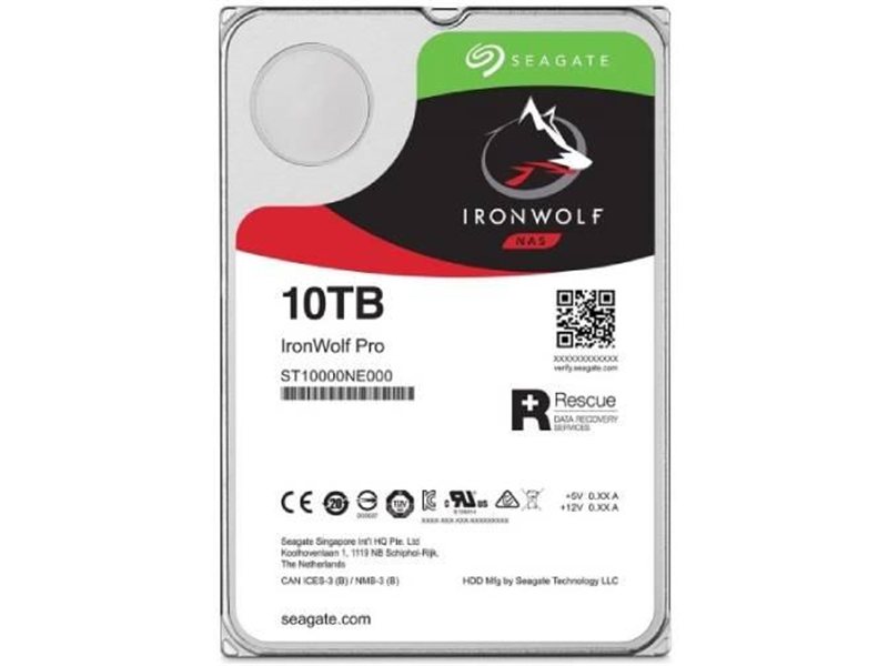 Жесткий диск/ RECERTIFIED HDD Seagate SATA3 10Tb IronWolf Pro NAS 7200 256Mb 1 year warranty RECERTIFIED
