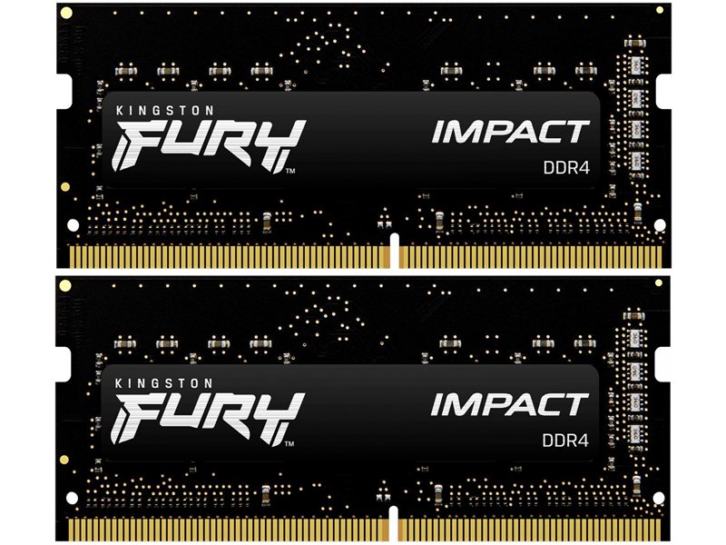 Память DDR4 2x8Gb 3200MHz Kingston KF432S20IBK2/16 Fury Impact RTL PC4-25600 CL20 SO-DIMM 260-pin 1.2В single rank Ret