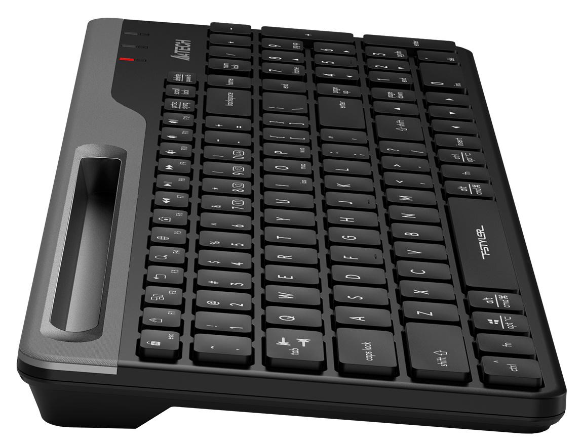 Клавиатура A4Tech FBK25 черный/серый USB беспроводная BT/Radio slim Multimedia (FBK25 BLACK)