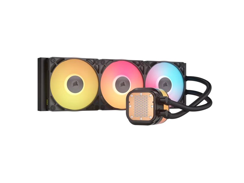 Система жидкостного охлаждения/ Water Cooling System Corsair iCUE LINK TITAN 360 RX LCD (360mm, Black, RGB/ Fans: 3x120mm, 73.5CFM, 36dBA, 2100RPM/ S: 1851, 1700, AM5, AM4)
