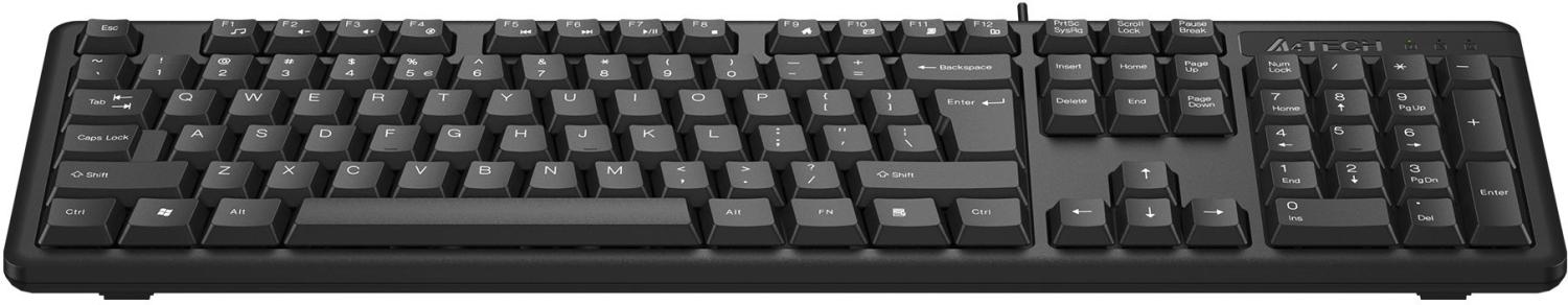 Клавиатура A4Tech KKS-3 черный USB кабель 1.5м