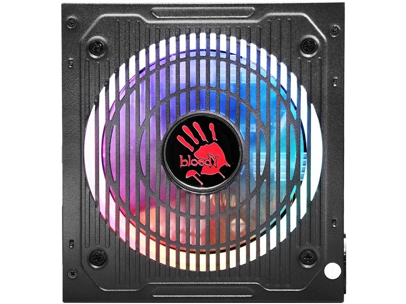Блок питания Bloody ATX 700W BD-PS700W 80 PLUS WHITE (20+4pin) APFC 120mm fan color LED 6xSATA RTL