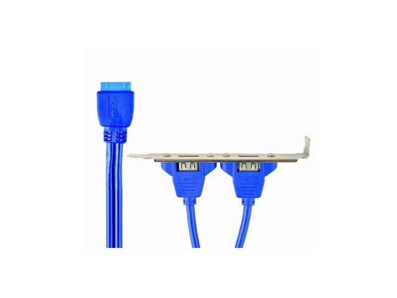 Кабель Gembird Планка CC-USB3-RECEPTACLE Gembird в сист блок 2xUSB 3.0/20pin мат.платы (080750)