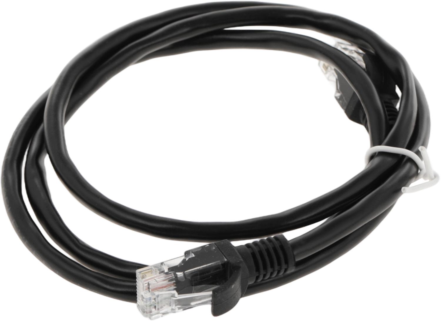Патч-корд Premier PP12-1M/BK 1000Гбит/с UTP 4 пары cat.5E CCA molded 1м черный RJ-45 (m)-RJ-45 (m)