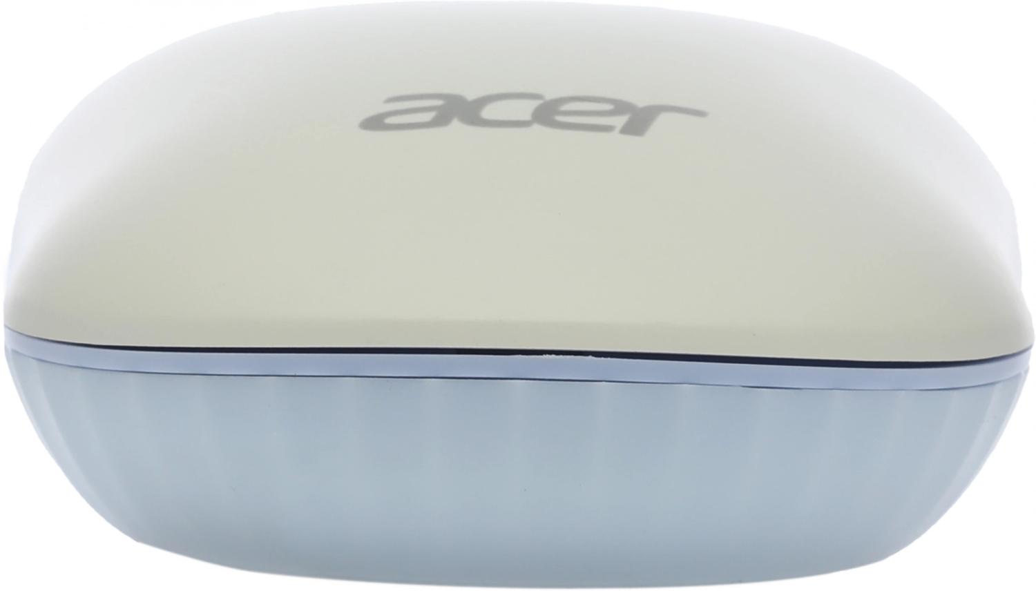 Мышь Acer OMR205 белый/голубой оптическая 1200dpi беспров. USB для ноутбука 3but (ZL.MCEEE.02H)