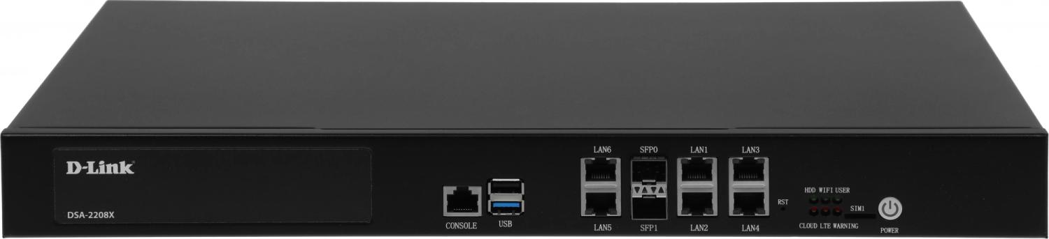 Маршрутизатор D-Link DSA-2208X/A1A 10/100/1000BASE-T черный