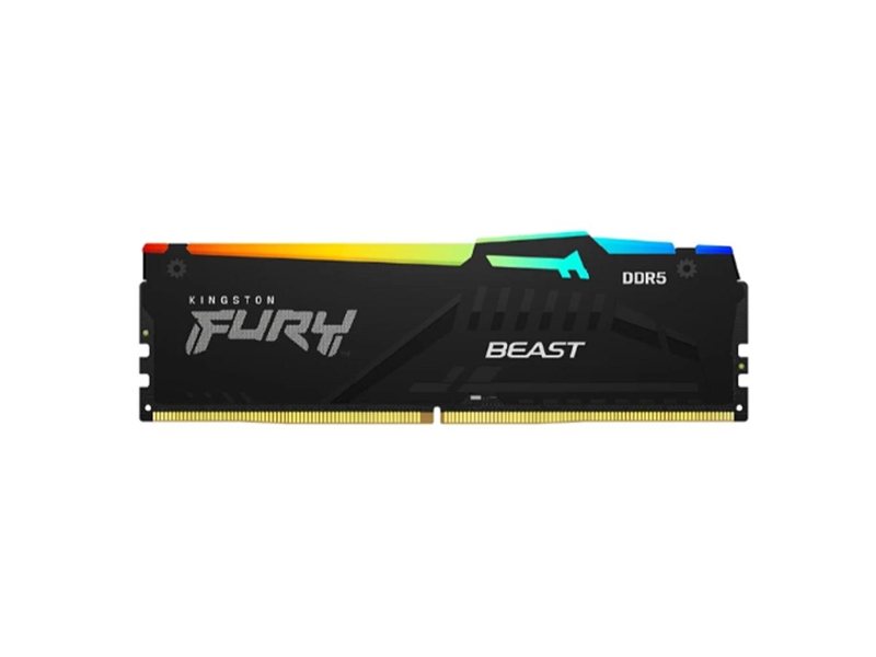 Kingston DDR5 DIMM 32Gb (2x16Gb) PC 48000 6000Mhz, FURY Beast Black RGB,  (KF560C36BBE2AK2-32)