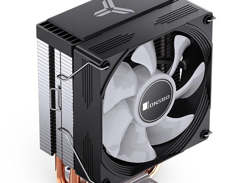 Кулер для процессора/ CPU Cooler JONSBO CR-1300 EVO Color (160W, 4-pin PWM, 128mm, Al/Cu, 4x6mm, ARGB, 1x90mm, 42CFM, 28.2dBA, 2000RPM, S: 1851/1700/1200/115X, AM4/AM5 Black)