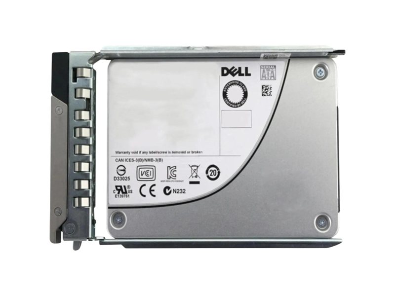 Твердотельный накопитель DELL 960GB SFF 2,5" SSD Data Center Read Intensive AG Drive U2 Gen4 NVMe U.2 Hot Plug (KCD8XRUQ960G)