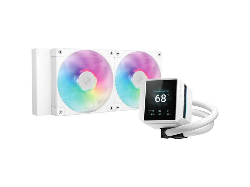 Жидкостная система охлаждения Deepcool MYSTIQUE 240 WH ARGB R-LX240-WHDSNMCP-G-1