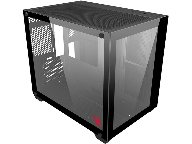 Корпус Bloody BD-CC108 черный без БП mATX 9x120mm 2xUSB3.0 audio bott PSU