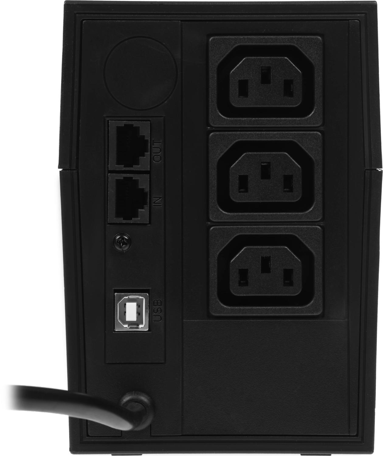 Источник бесперебойного питания Powercom Raptor RPT-800AP 480Вт 800ВА черный