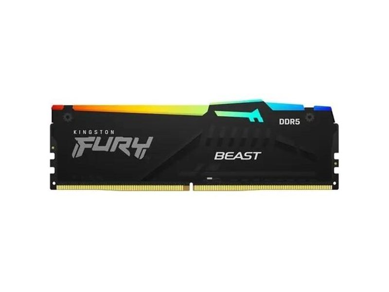 Память DDR5 32GB 5200MHz Kingston KF552C40BBA-32 Fury Beast Black RGB RTL Gaming PC5-41600 CL40 DIMM UDIMM 288-pin 1.25В dual rank с радиатором Ret
