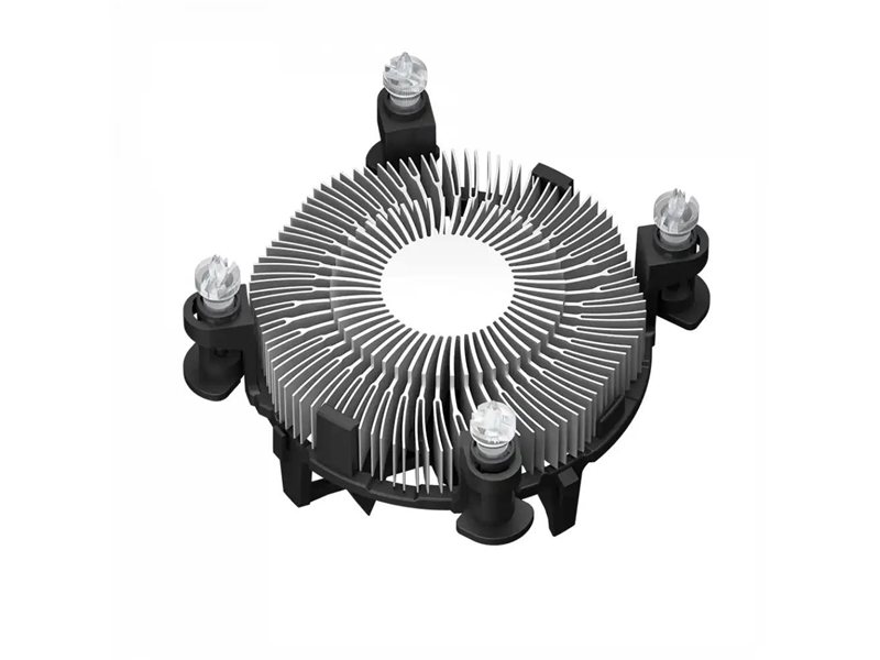 Кулер для процессора/ CPU Cooler PCCooler R94-V2 (65W, 4-pin PWM, 56mm, Al/Cu, -mm, 1x94mm, 34.44CFM, 27.3dBA, 2400RPM, S: 1700/1851, silver, black)