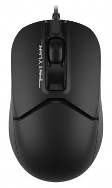 Мышь A4Tech Fstyler FM12 черный оптическая 1200dpi USB 3but (FM12 BLACK)