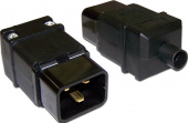 Вилка Lanmaster LAN-IEC-320-C20 IEC 60320 C20 16A 250V black